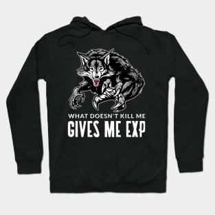 What Doesnt Kill Me Gives Me Exp White Hoodie